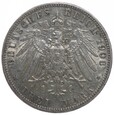 3 marki - Wilhelm II - Niemcy - Prusy - 1908 rok - A