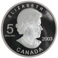 5 dolarów - Mundial 2006 - Kanada - 2003 rok