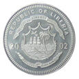 5 dolarów - Nowe monety Watykanu - Liberia - 2002 rok