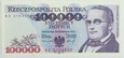 Banknot 100 000 zł 1993 rok - Seria AE 