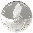 10 złotych - 20-lecie pontyfikatu Jana Pawła II - 1998 rok