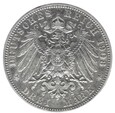 3 marki - Wilhelm II - Prusy - Niemcy - 1908 rok