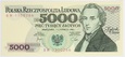 Banknot 5000 zł 1982 rok - Seria BW