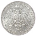 3 marki - 	Hamburg - Niemcy - 1911 rok - J