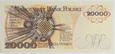Banknot 20 000 zł 1989 rok - Seria AG