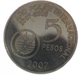 5 Pesos - Międzynarodowy Rok Polarny - Argentyna - 2007 rok 