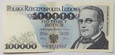 Banknot 100 000 zł 1990 rok - Seria AN