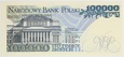 Banknot 100 000 zł 1990 rok - Seria BA