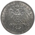 3 marki - Wilhelm II - Niemcy - Prusy - 1908 rok - A