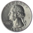 1/4 dolara - Quarter Dollar - Waszyngton - USA - 1963 rok