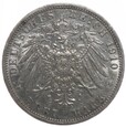 3 marki - Wilhelm II - Niemcy - Prusy - 1910 rok - A