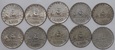 LOT 10 x 500 LIRÓW - Włochy - 1958 - 2001 rok