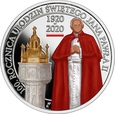 10 zł - 100. rocznica urodzin Świętego Jana Pawła II - 2020 rok