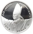 10 złotych - 20-lecie pontyfikatu Jana Pawła II - 1998 rok