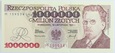 Banknot 1 000 000 zł 1993 rok - Seria M