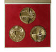 Zestaw 3 medali, numizmatów - JAN PAWEŁ II - IV PIELGRZYMKA