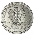 Solidarność 100 000 złotych - 1990 rok - Uncja Srebra - Typ B