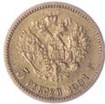 5 Rubli - Rosja - 1901 rok 