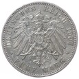 5 Marek - Wilhelm II - Cesarstwo Niemieckie - 1907 rok - A