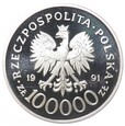 100 000 złotych - Żołnierz na Frontach - MJR Hubal - 1991 rok