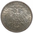 3 marki - Wilhelm II - Niemcy - Prusy - 1910 rok - A