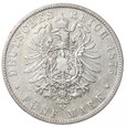 5 marek - Saksonia - Niemcy - 1875 rok