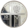 10 złotych - 20-lecie pontyfikatu Jana Pawła II - 1998 rok