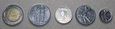 Włochy - Zestaw 5 monet z obiegu