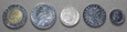 Włochy - Zestaw 5 monet z obiegu