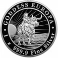 Tokelau 2022 - Goddess Europa Ag999.9 1oz