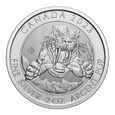 Canada 2023 - Ice Age - Smilodon Sabre - Tooth Cat Ag9999 2oz