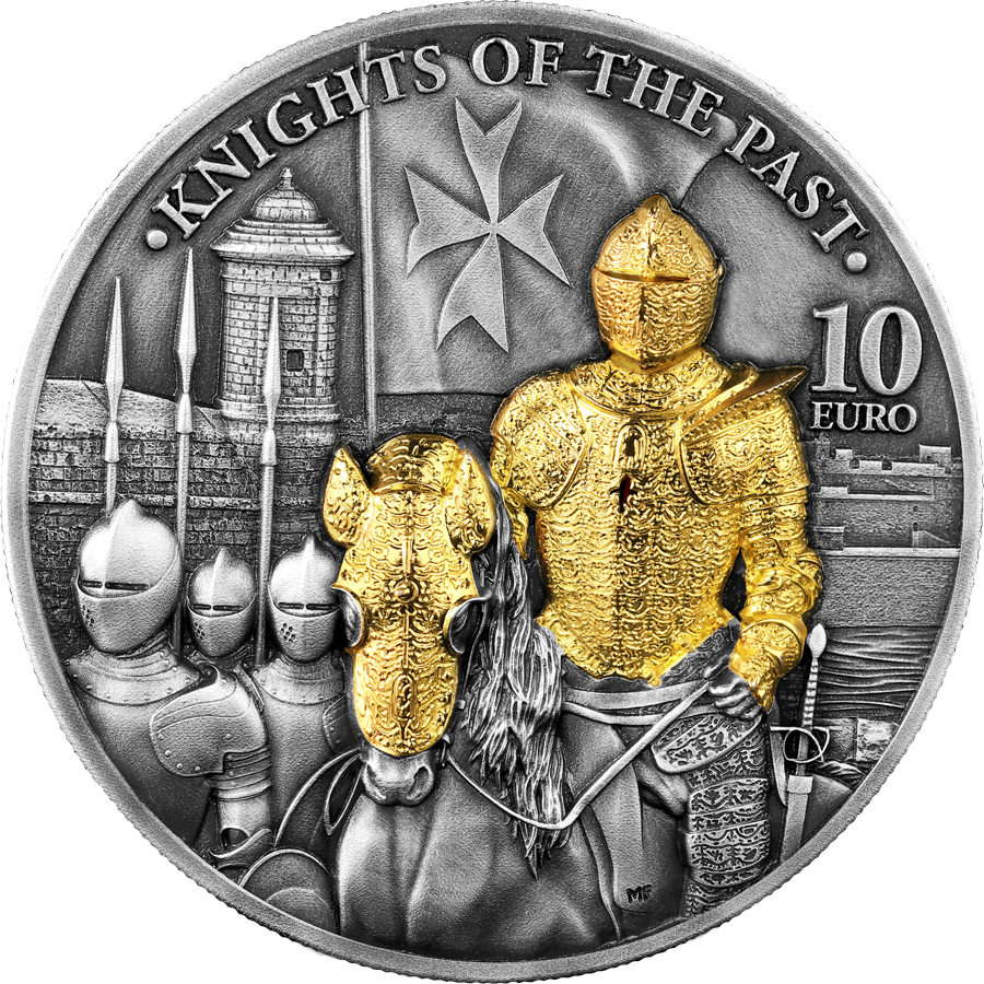 Malta 2023 - 10 Euro Knights of the Past 2 oz Ag999,9 Wysyła 24h