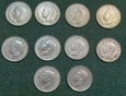 Australia - 6 Pensów six Pence Georg VI Jerzy VI 10 sztuk 1946-1951 