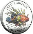 Pitcairn Islands 2023 - Marine Life - Red Lionfish Ag999 1 oz Proof