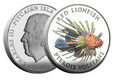 Pitcairn Islands 2023 - Marine Life - Red Lionfish Ag999 1 oz Proof