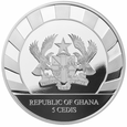 Ghana 2021 - Giants of the Ice Age - Aurochs Ag999 1oz