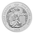 Great Britain 2024-Tudor Beasts Dragon Ag999 10 oz