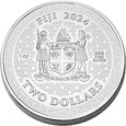 Fiji 2024 - Year of the Dragon Ag999 1oz BU