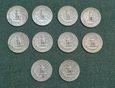 USA - 1/4 dolara (quarter) 1958 - 1964 10 sztuk Ag