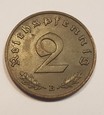 Niemcy III Rzesza 2 reichspfennig 1938 B