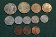 Islandia - 1957 - 1975 Zestaw 1,10,50 Aurar, 1 Korona - 12 monet