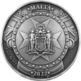 2022 Malta Knights of the Past 10 Euro 2oz Silver BU HR 