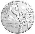 Australia 2024 -Australia Zoo-Giraffe Ag999 1oz BU