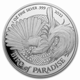 Papua New Guinea 2022 - Bird of Paradise Ag999 1oz BU