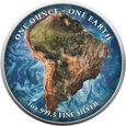 Fiji 2022 - Earth Ag999.5 1oz Kontytenty: Ameryka Południowa