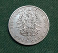 Niemcy Badenia - 5 Marek 1876 G