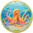 USA 2023 - American Eagle: Colours of Paradise II - Octopus Ag999 1oz 