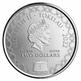 Tokelau 2022 - Komodo Dragon Ag999 1oz BU