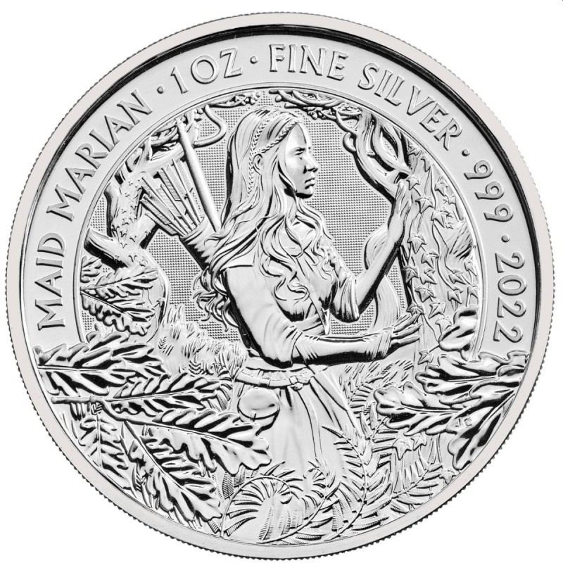 Great Britain 2022 - Myths and Legends - Maid Marian Ag999 1oz