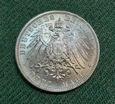 Niemcy Bawaria - 3 Marki 1914 D Ludwig III Piękny stan
